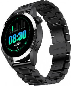 Fire-Boltt Ultimate 1.39 Stainless Steel Luxury Smartwatch, Bluetooth Calling, 120+ Sports Smartwatch(Black Strap, Free Size)