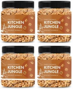 Kitchen Jungle Walnut Kernels ( Akhrot Giri ) Chilean Quality (Grade - 2 Splits) Walnuts(4 x 175 g)
