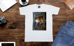 NITYANAND CREATIONS Printed Men Round Neck White T-Shirt