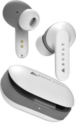 Boult Audio Y1 with Zen ENC Mic, 50H Battery, Fast Charging, Pro+ Calling, Knurled Design Bluetooth Headset(White, True Wireless)