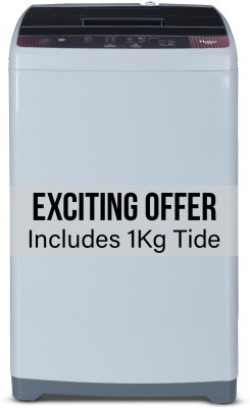 Haier 7 kg 5 Star Oceanus Wave Drum Washing Machine Fully Automatic Top Load Brown, Grey(HWM70-FE)