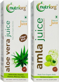 Nutriorg Amla/Aloevera Juice (Detox Pack)(2 x 250 ml)