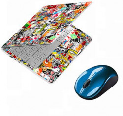 GlossyDesigns Full Body Laptop Skin Sticker For size 14 To 15.6 inch- C-8 Sticker Cartoon Premium Vinyl Laptop Decal 15.6