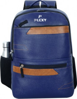 PLEXY 30L LAPTOP FAUX LEATHER AIR SERIES BAGPACK 30 L Laptop Backpack(Blue)
