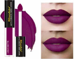 BLUSHIS Kiss of Love Liquid Melt Mini Lipstick Purple Pout(Purple pout, 4 ml)
