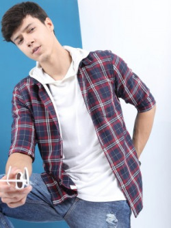 HIGHLANDER Men Checkered Casual Multicolor Shirt