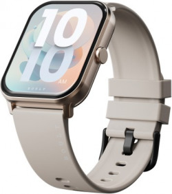 Boult Drift BT Calling 1.69 HD Display, 140+ Watchfaces, Complete Health Monitoring Smartwatch(Beige Strap, Free Size)