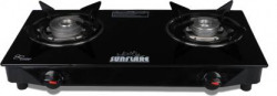 Sunflare Tornado Toughened glass Steel Manual Gas Stove(2 Burners)