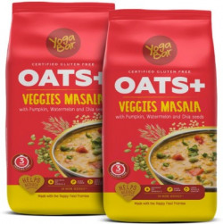Yogabar Veggie Masala Oats 1kg Pack of 2 Pouch(2 x 1 kg)