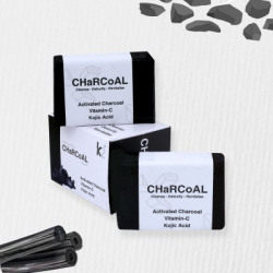 k2 care Activated Charcoal+ Vitamin C+ Kojic acid Soap 100g ( pack of 2 )(2 x 100 g)