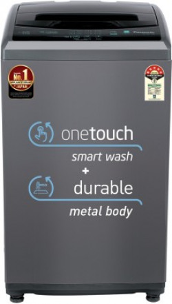 Panasonic 6 kg 5 Star 8 Wash Program AquaBeat Wash Fully Automatic Top Load Washing Machine Grey(NA-F60LF1HRB)