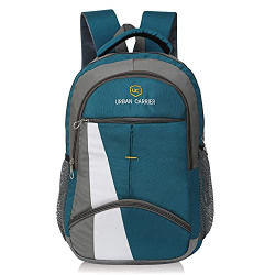 URBAN CARRIER 30 Liters Polyester Water Resistant Heavy Duty | Backpack | College Bag for Men & Women (Blue Grey)