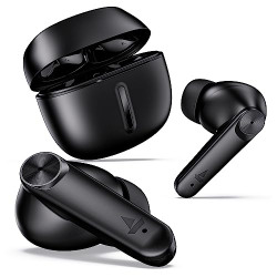 boAt Airdopes Max TWS Earbuds with 100 HRS Playtime, Quad Mics with ENx Tech, Beast Mode(50ms Low Latency), ASAP Charge, Bluetooth v5.3 and IWP(Carbon Black)