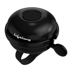 Lifelong Bicycle Bell|Ultra-Loud Cycle Horn|Lightweight Anti- Rust Cycle Bell with Easy Flip| Adjustable Bicycle Bell with Crisp & Clear Sound (LLBCB01, Black)