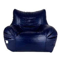 Gunj Jumbo Arm Chair Bean Bag Cover (Without Beans) (XXX-Large, Blue)