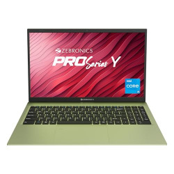ZEBRONICS Newly Launched NBC 2S Core i5 11th Gen 1155G7 - (16 GB RAM/ 512 GB M.2 SSD SATA/Windows 11 Home) 15.6 1080p, Type C Port, Fingerprint Sensor, 38.5Wh Battery (Sage Green)