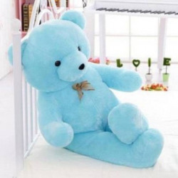 MentalLook 4 feet blue Long Soft Lovable hugable Cute small/Giant Big Size Teddy Bear ( blue 4 FEET ) - 120.01 cm(Blue)