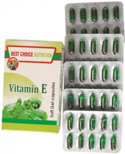 BEST CHOICE NUTRITION Vitamin E 400 Oil Capsule FOR Face Hair Pimple Glowing Skin Nail Care(10 x 5 mg)