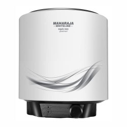 Maharaja Whiteline Aquis Neo Storage Water Heater, 10 litre, Glasslined coating, Rust & Shock proof Metal Body, Blue & White Color, Free Installation - AQUIS NEO/WH-167
