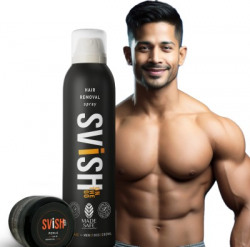SVISH Hair Removal Spray for Men| Chest Back Leg Underarms | Made Safe Spray(200 ml)