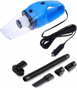 Onshoppy Portable 12V High Power Wet And Dry Dual-Use Super Suction With Hepa Filter Hand-held Vacuum Cleaner with Reusable Dust Bag(Blue)
