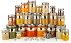 2Mech Plastic Grocery Container - 250 ml, 350 ml, 650 ml, 1200 ml(Pack of 24, Silver)