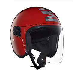 Royal Enfield Flip-up Coopter Camo MLG Helmet with Clear Visor Gt Red, Size: XL(61-62cm)