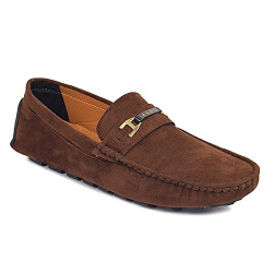 Shuzer68 Classy Stylish Comfortable Casual Driving Loafers for Men Brown