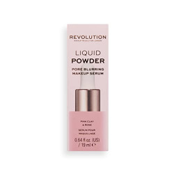 Makeup Revolution Liquid Powder Make Up Serum (Pink) Gloss Primer Serum with Nourishes And Brightens Skin, Lightweight, Non Greasy For Paraben & Cruelty Free Makeup-19ml