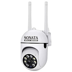 SONATA GOLD Full HD Wi-fi Wireless IP CCTV Security Camera Light Vision, Night Vision Remote Indoor 1080p V380 Pro App 360 Degree Watch Live Streaming Mini Dome PTZ Cameras