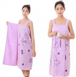 KRUSH Microfiber Soft Bath Towel Fashion Women Wearable Quick Dry Magic Bathing Beach Spa Bathrobes Wash Clothing Beach Dresses (Multicolor) (Today Deal)