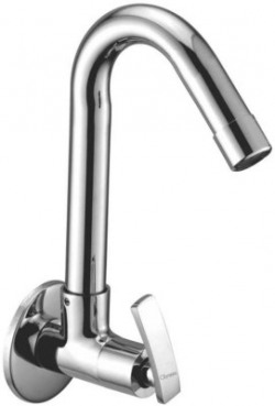 Oleanna D-08 Desire Brass Sink Cock Chrome Plated Wash Basin Pillar Tap Faucet Aerator Foam Flow Faucet(Wall Mount Installation Type)