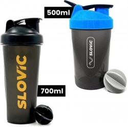 SLOVIC SHAKER Combo - 700 ML & 500 ML & 700 ml Shaker(Pack of 2, Gold, Blue, Plastic)