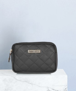 Fastrack Women Casual Black Fabric Wallet(1 Card Slot)