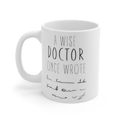 HUMWE Ceramic A Wise Doctor Once Wrote Color Inside Doctor Gift Doctor Medical Coffee Mugs | Cups | Microwave Safe, Dishwasher Safe