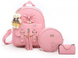 Zaraichoice small 5 L BACKPACK For Women and girls 5 L Backpack(Pink)