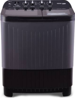 Voltas Beko by A Tata Product 9 kg washing machine with Soft Closing door, Water proof IPX4 protection, Special Pulsator and Double Waterfall Semi Automatic Top Load Black, Grey(WTT90UDX/BKGR4KGTD)