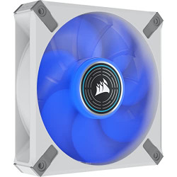 CORSAIR ML120 LED Elite Blue LED Fan with AirGuide, Single Pack - White Frame