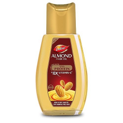 Dabur Almond Hair Oil - 500ml | Provides Damage Protection | Non Sticky Formula | For Soft & Shiny Hair | With Almonds, Keratin Protein, Soya Protein & 10X Vitamin E