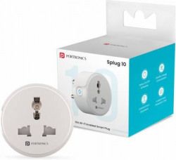 Portronics Splug 10 Wifi Enabled 10A with Energy Monitoring Smart Plug(White)