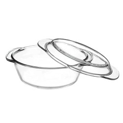 SIMPARTE Ruby Bake and Serve Casserole Bakeware Safe and Oven/Microwave Safe (700ml)