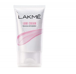 Lakme Lumi Cream - Face cream with Moisturizer + Highlighter, enriched with Niacinamide & Hyaluronic Acid - Dewy Rose, 30g