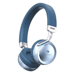 ZEBRONICS Zeb- Duke 2 Wireless Headphone That Comes with 40mm Drivers and has Dual Pairing Function and has 32 hrs.* of Playback time.(Blue)