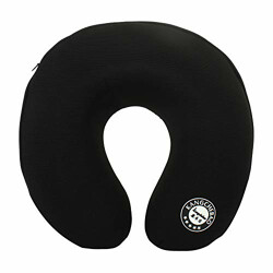 Oshotto U Shape Memory Foam Travel Car Neck Pillow for All Cars (Black)