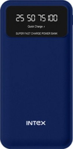 Intex 20000 mAh Power Bank (22 W, Fast Charging)(Navy Blue, Lithium Polymer)