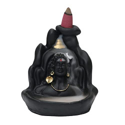 The Craft Store Mahadev Adiyogi Shiv Shankara Backflow Incense Burner with 30 Cones Best for Gifting Shiv ji murti