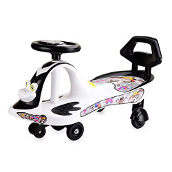 Webby Ride-on Baby Car| Kids Push Car| Panda Magic Car Toy |Swing Car | Comfortable Seats with Backrest & Durable | Ride on Toy Car for Kids | Kids Ride On| Push Rider| Steering Music & Lights For Kids