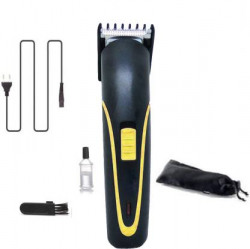 JY SUPER 8802 Rechargeable Cordless Premium Quality Strong Power Low Sound Trimmer For Both Men & Women Trimmer 45 min Runtime 2 Length Settings(Yellow)