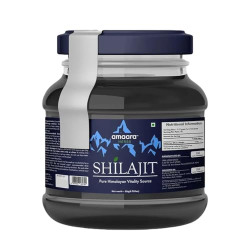 Amaara Herbs Pure Original Himalayan Shilajit/Shilajeet Resin 20g with Ashwagandha | Enhanced Strength & Stamina Formula for Men & Women | 4X Concentrated for Superior Results