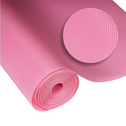 ElastPro (45 cm X 3 m) Pink EVA Food Grade Washable Anti Slip Mat/Sheet for Fridge, Shelf Liner, Table, Kitchen Drawer mat (Diamond Texture, Pink)